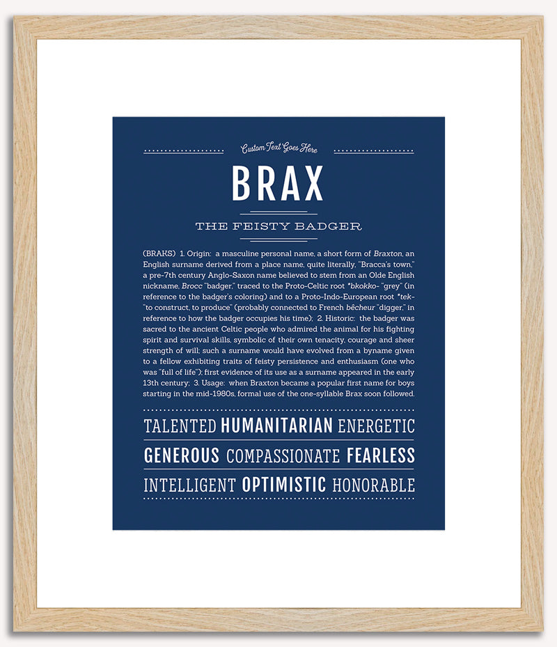 Brax | Name Art Print