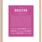 Braxton | Name Art Print