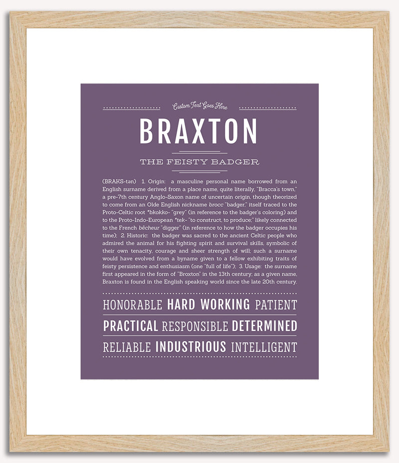 Braxton | Name Art Print