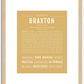 Braxton | Name Art Print