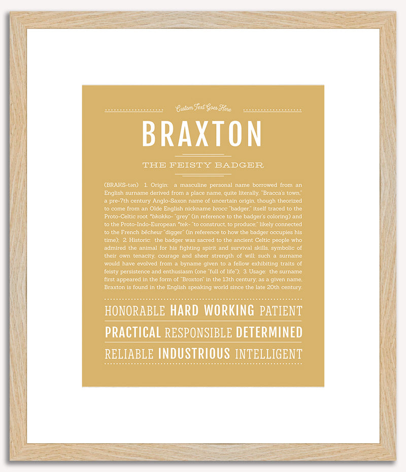 Braxton | Name Art Print