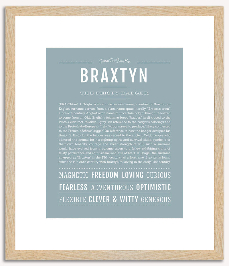 Braxtyn (male) | Name Art Print