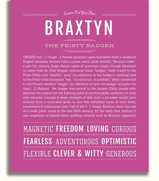 Frame Options | Dark Pink | No Frame