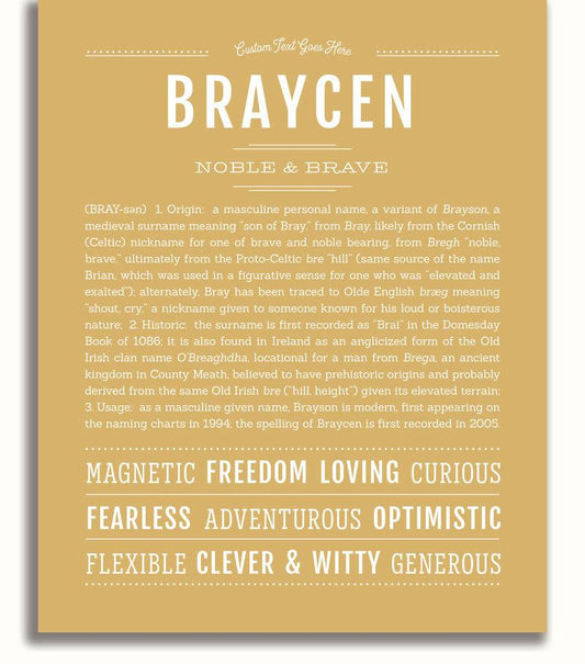 Frame Options | Matte Gold | No Frame