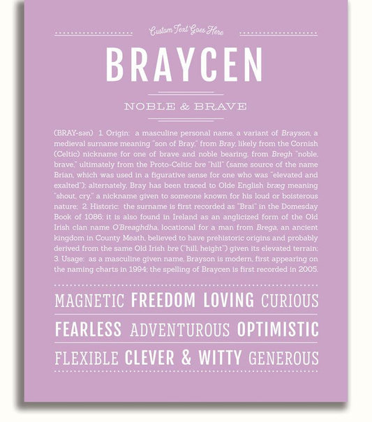 Frame Options | Lilac | No Frame