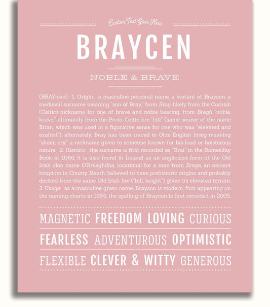 Frame Options | Dusty Rose | No Frame
