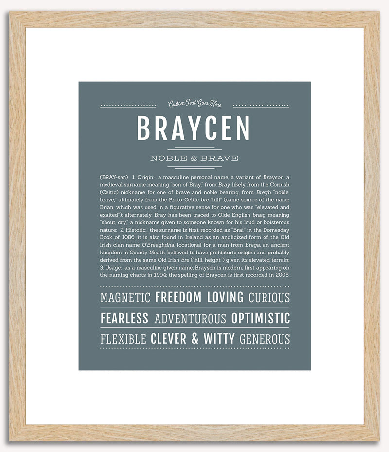 Braycen | Name Art Print