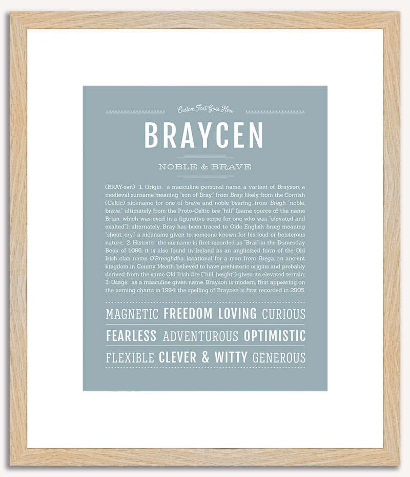 Braycen | Name Art Print