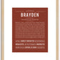 Brayden | Name Art Print