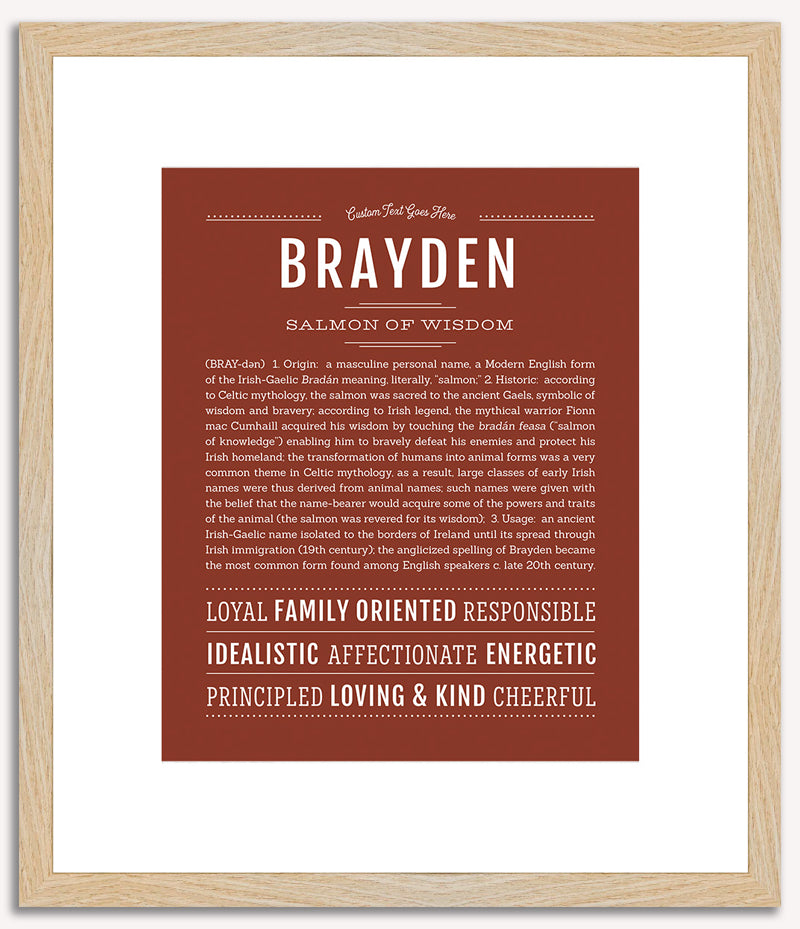 Brayden | Name Art Print