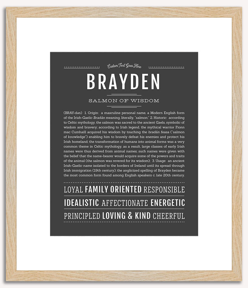 Brayden | Name Art Print