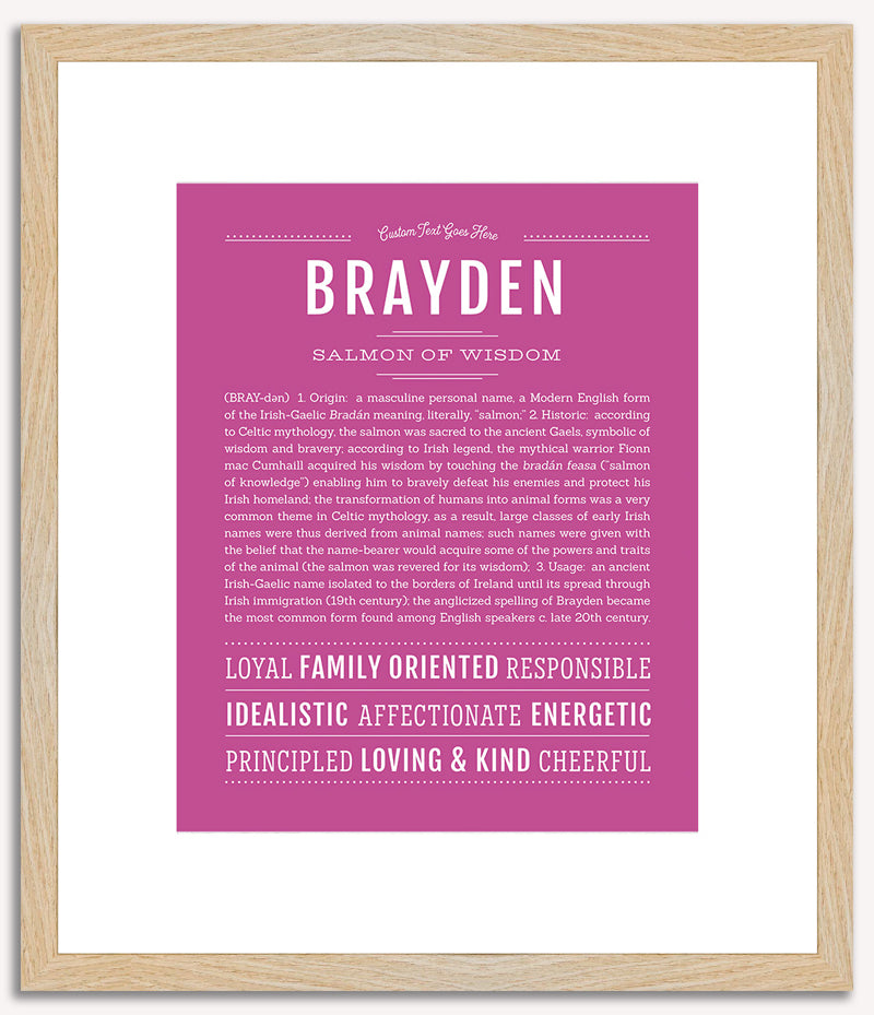 Brayden | Name Art Print