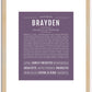 Brayden | Name Art Print