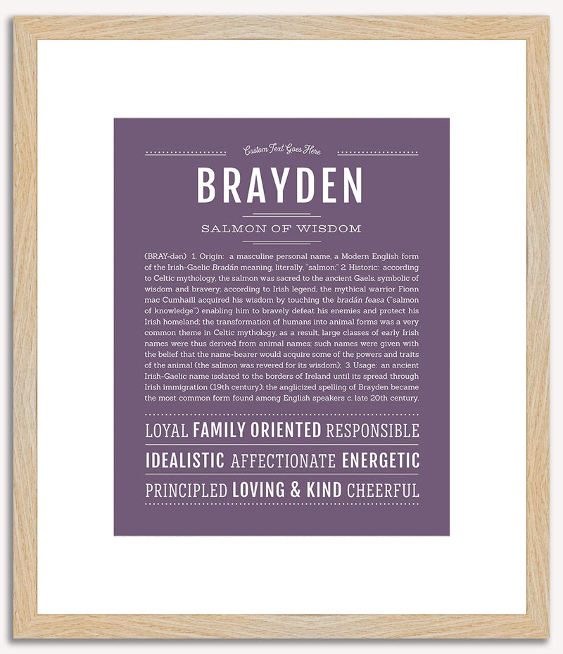 Brayden | Name Art Print