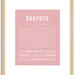 Brayden | Name Art Print