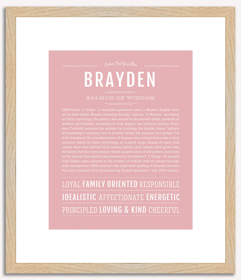 Brayden | Name Art Print