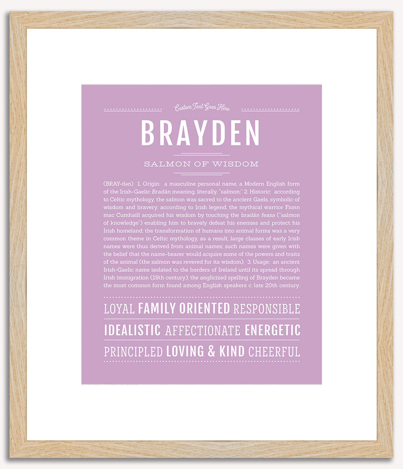 Brayden | Name Art Print