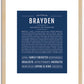 Brayden | Name Art Print