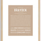 Brayden | Name Art Print