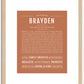 Brayden | Name Art Print