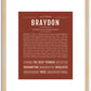 Braydon | Name Art Print