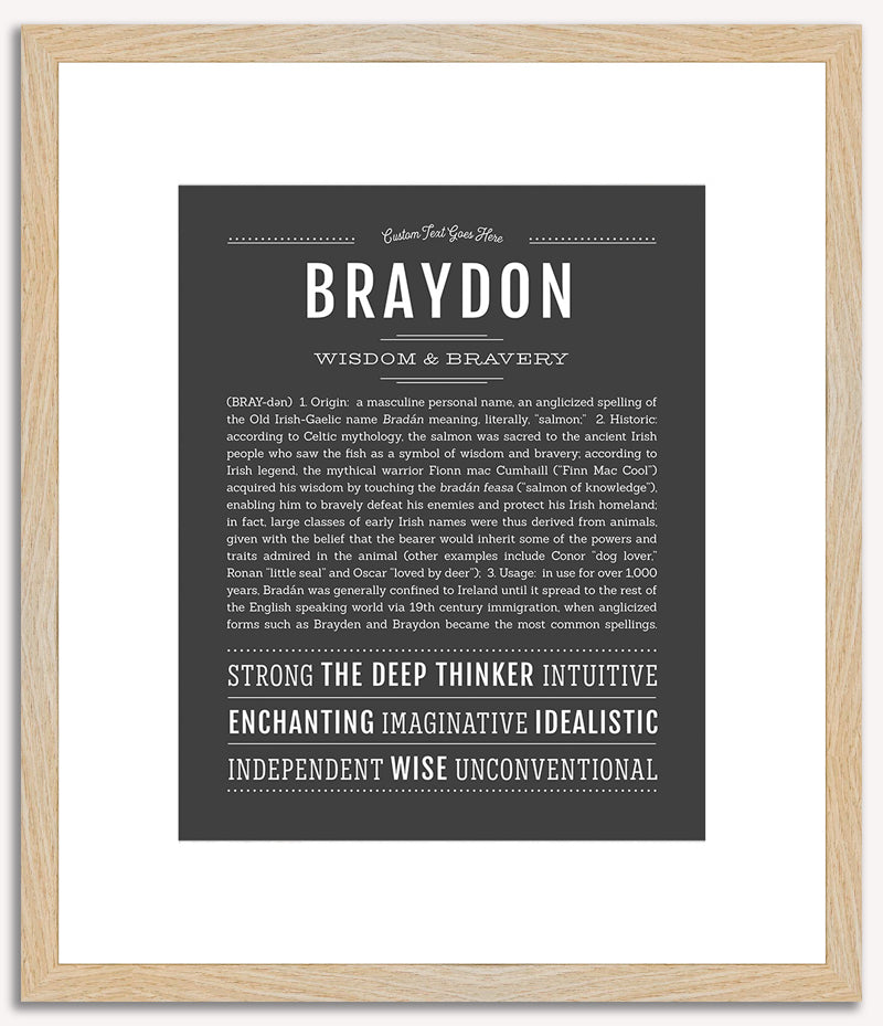 Braydon | Name Art Print