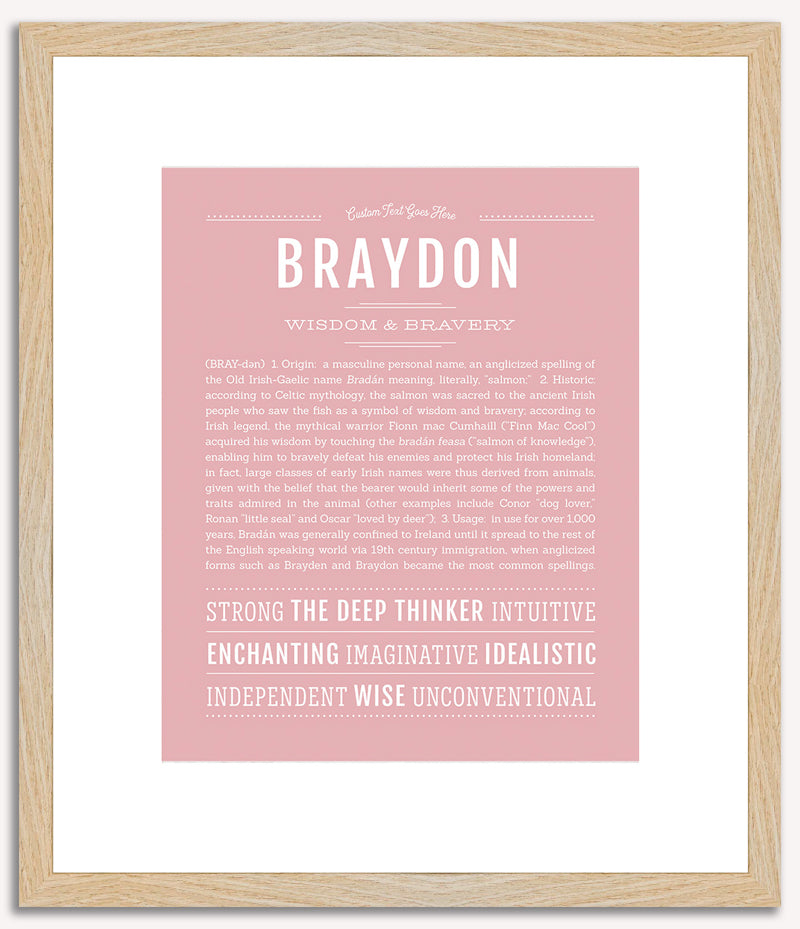 Braydon | Name Art Print