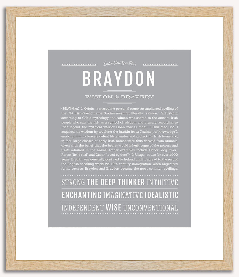 Braydon | Name Art Print