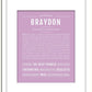 Frame Options | Lilac | White Frame, Matted