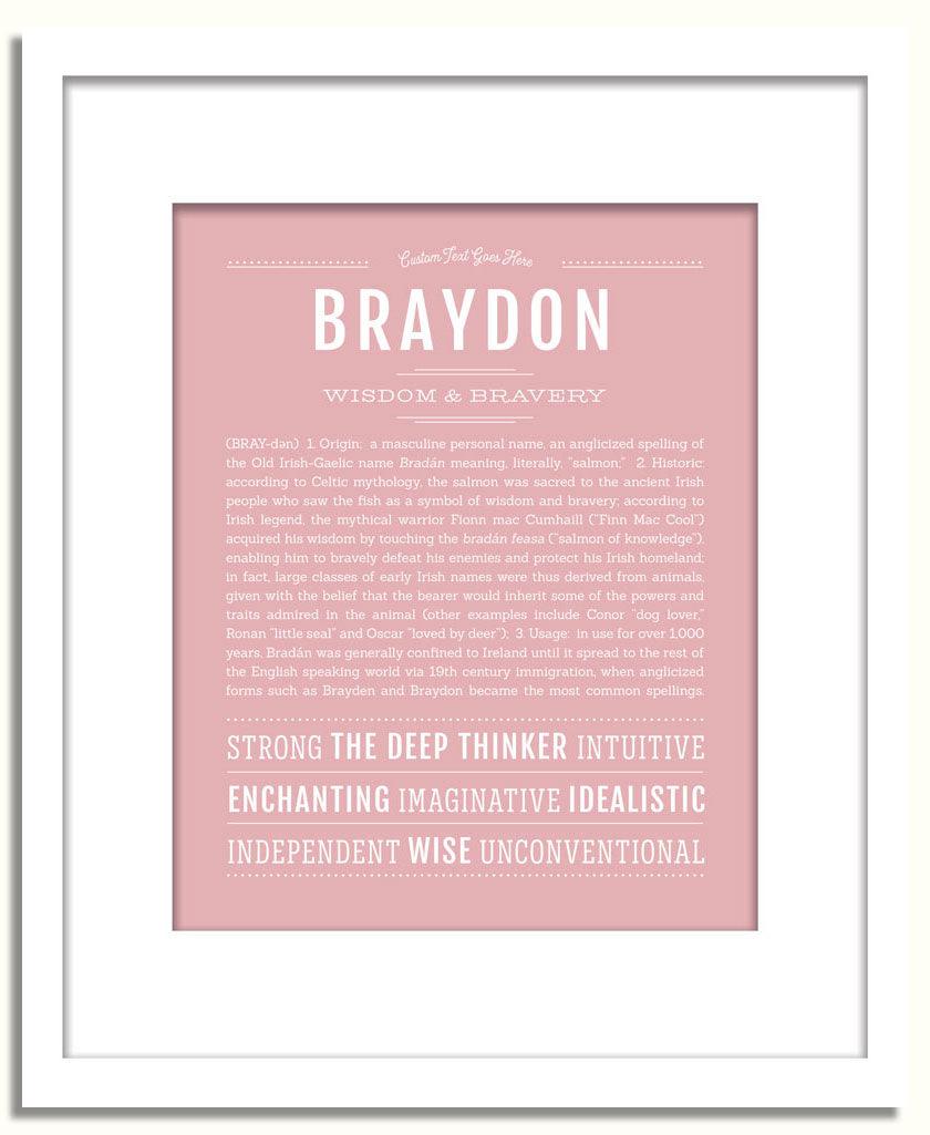 Frame Options | Dusty Rose | White Frame, Matted