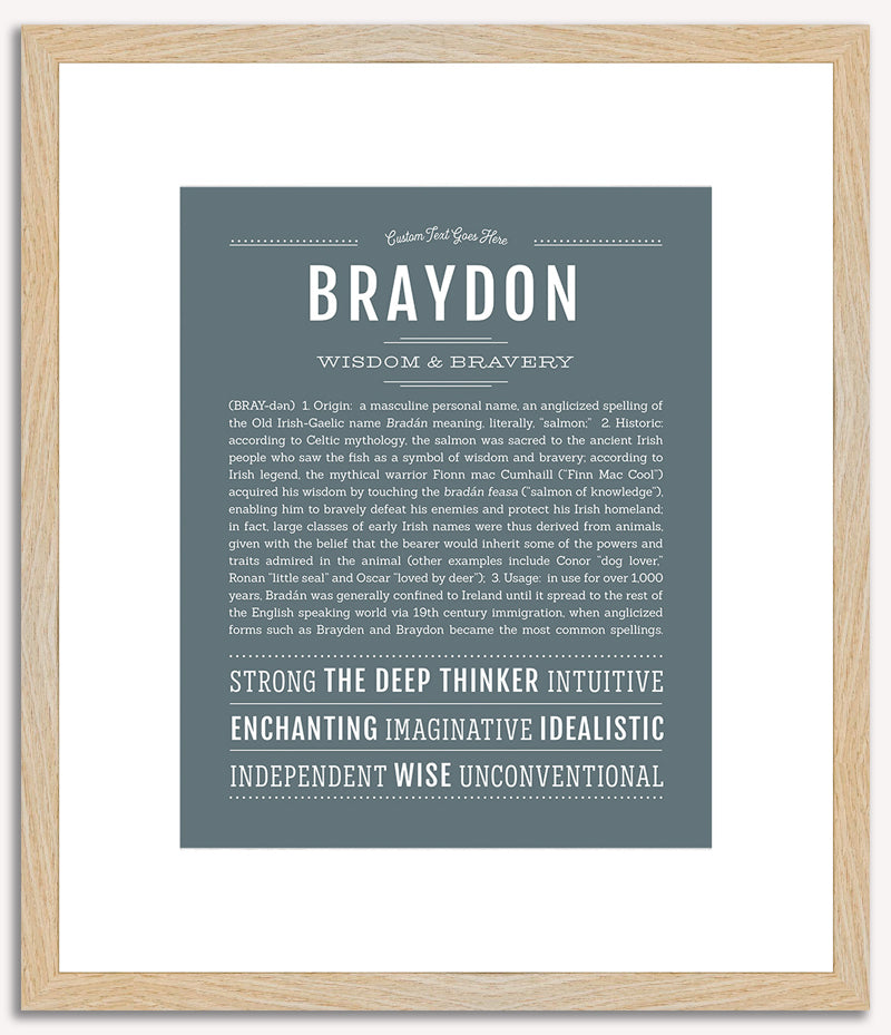 Braydon | Name Art Print