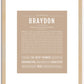 Braydon | Name Art Print