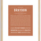 Braydon | Name Art Print