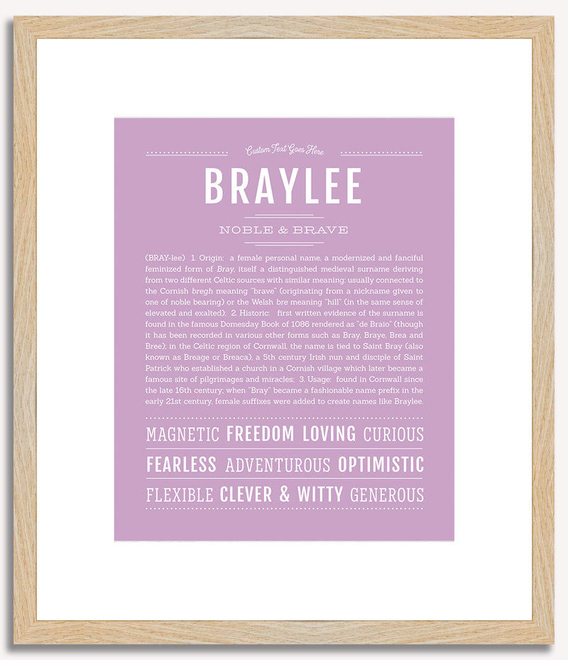 Braylee | Name Art Print