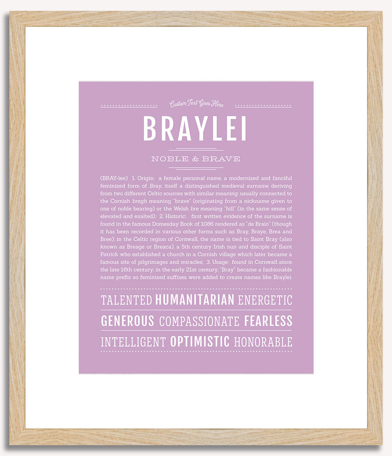 Braylei | Name Art Print