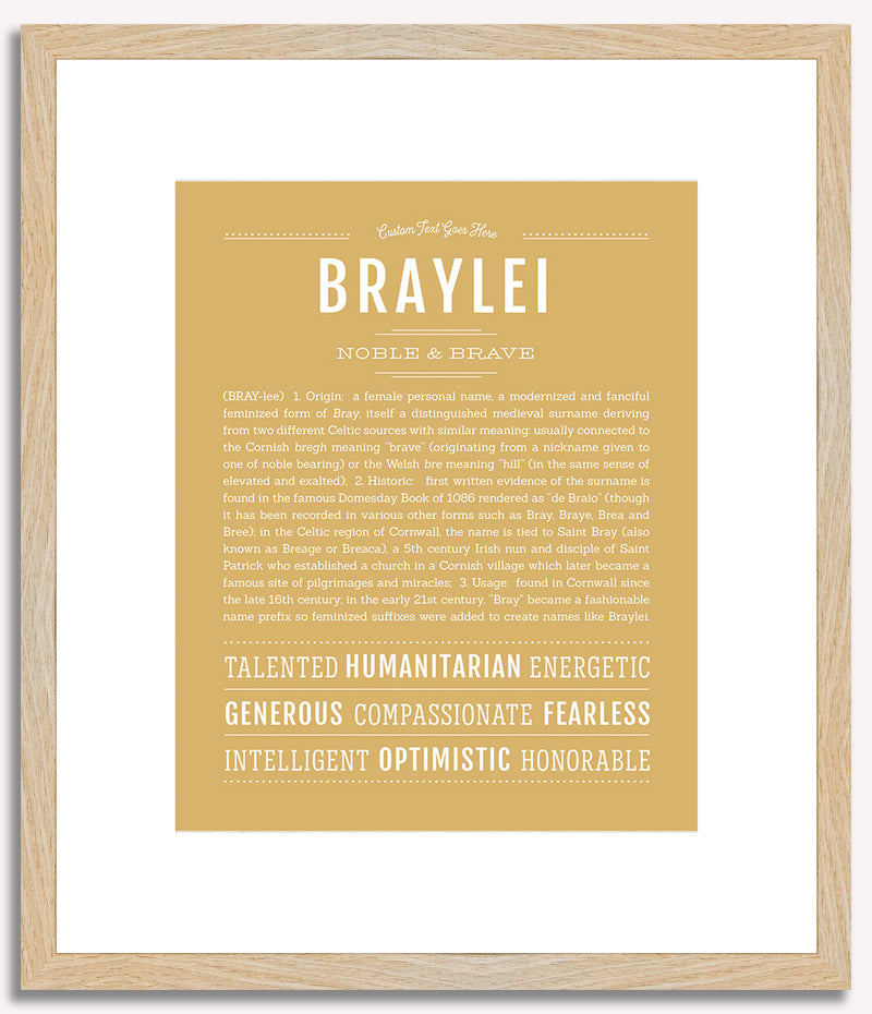 Braylei | Name Art Print