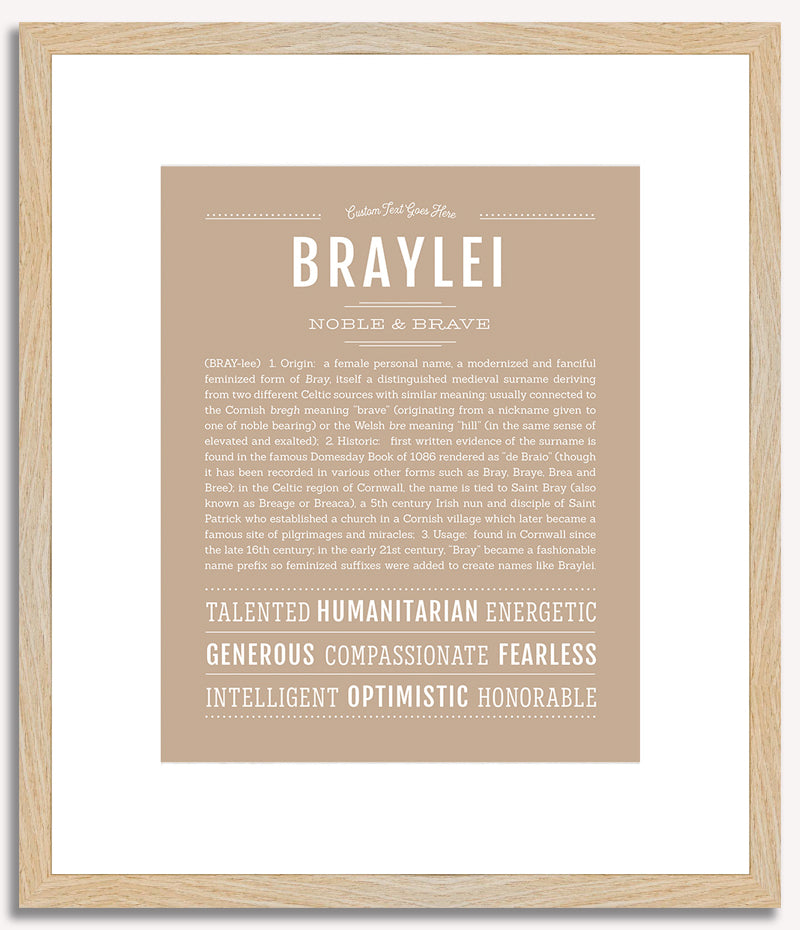 Braylei | Name Art Print