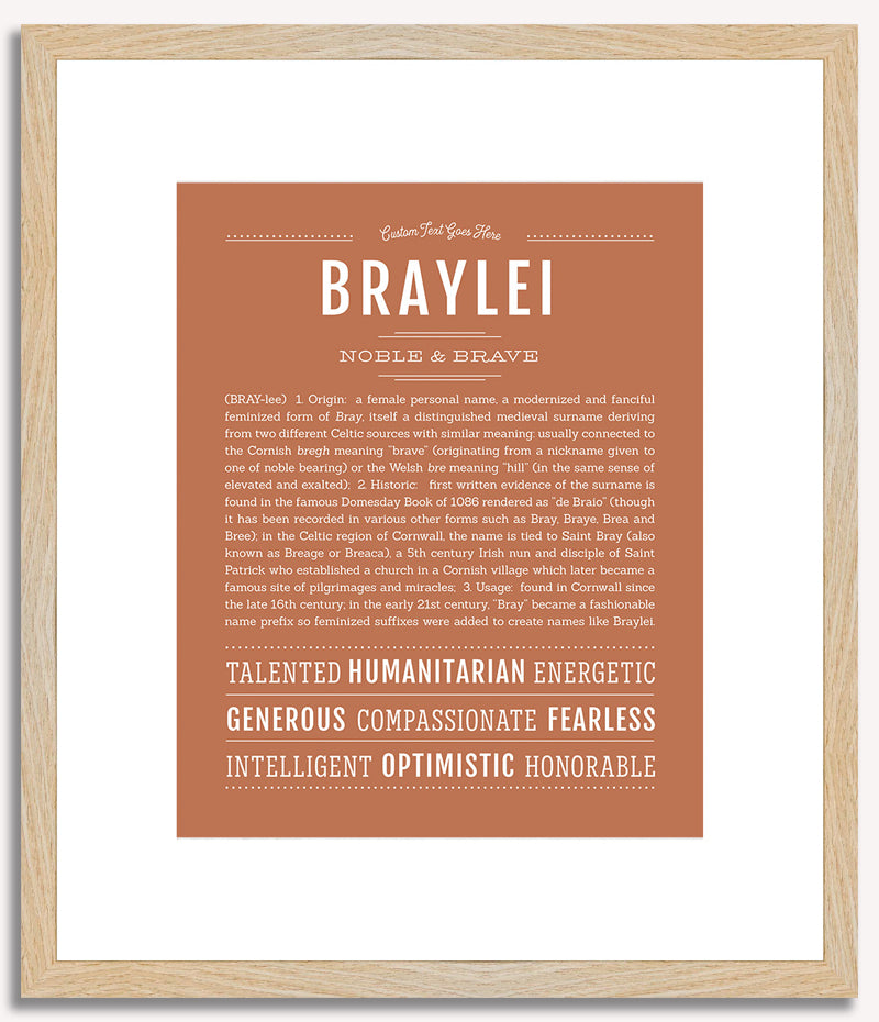 Braylei | Name Art Print