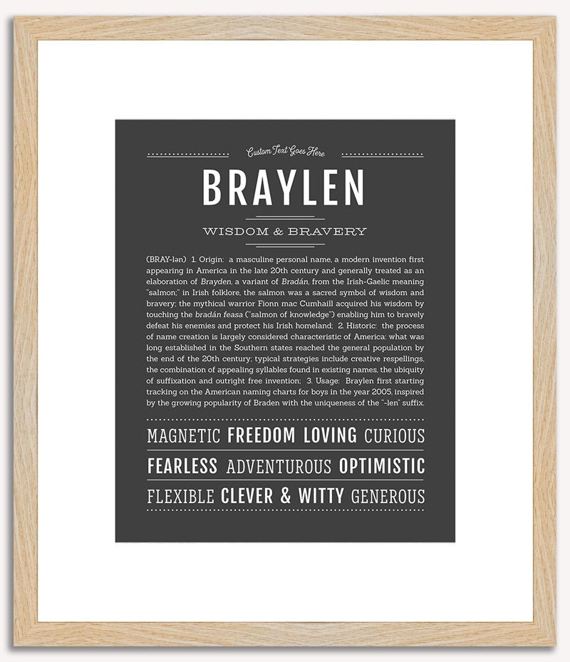 Braylen | Name Art Print