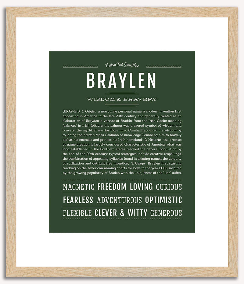 Braylen | Name Art Print