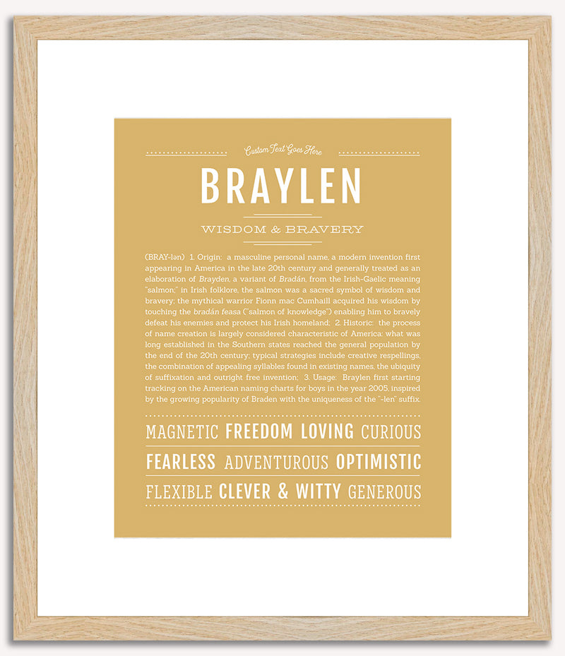 Braylen | Name Art Print