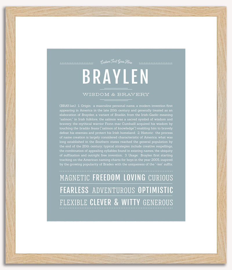 Braylen | Name Art Print