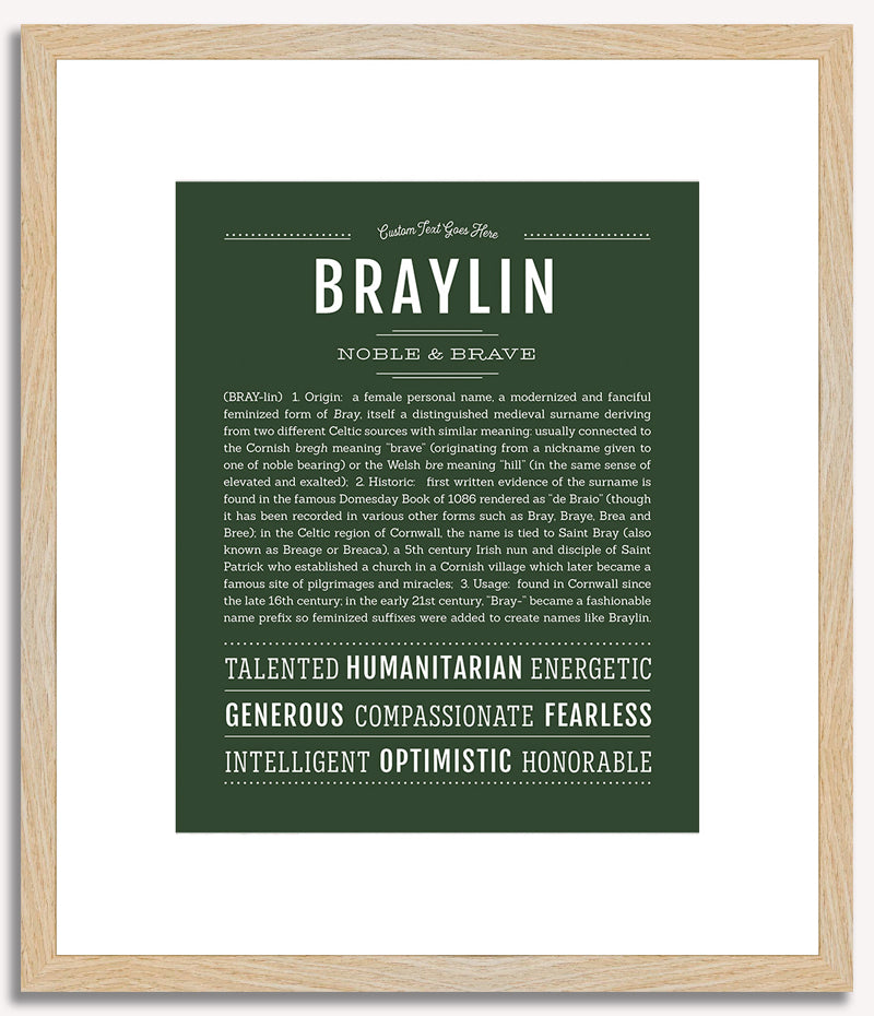 Braylin | Name Art Print