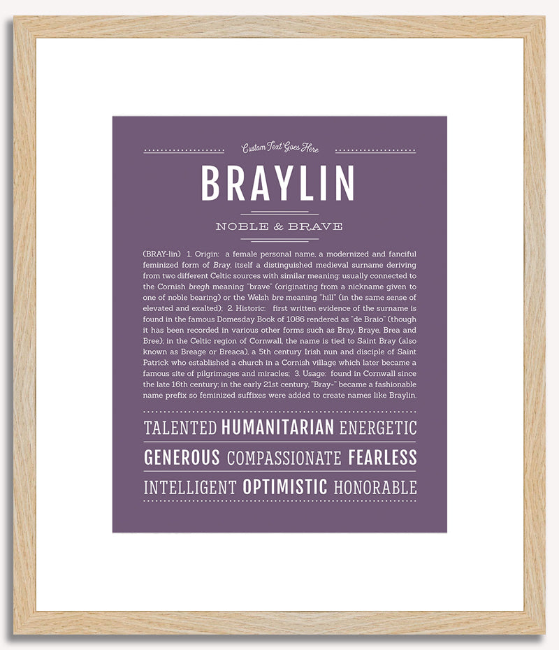 Braylin | Name Art Print