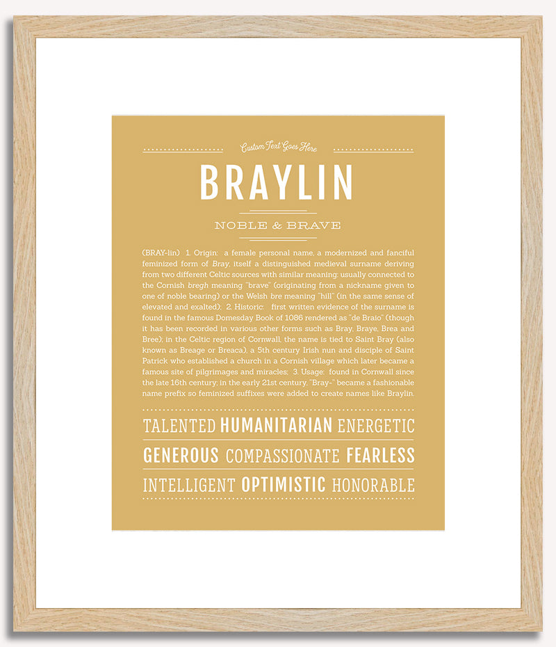 Braylin | Name Art Print