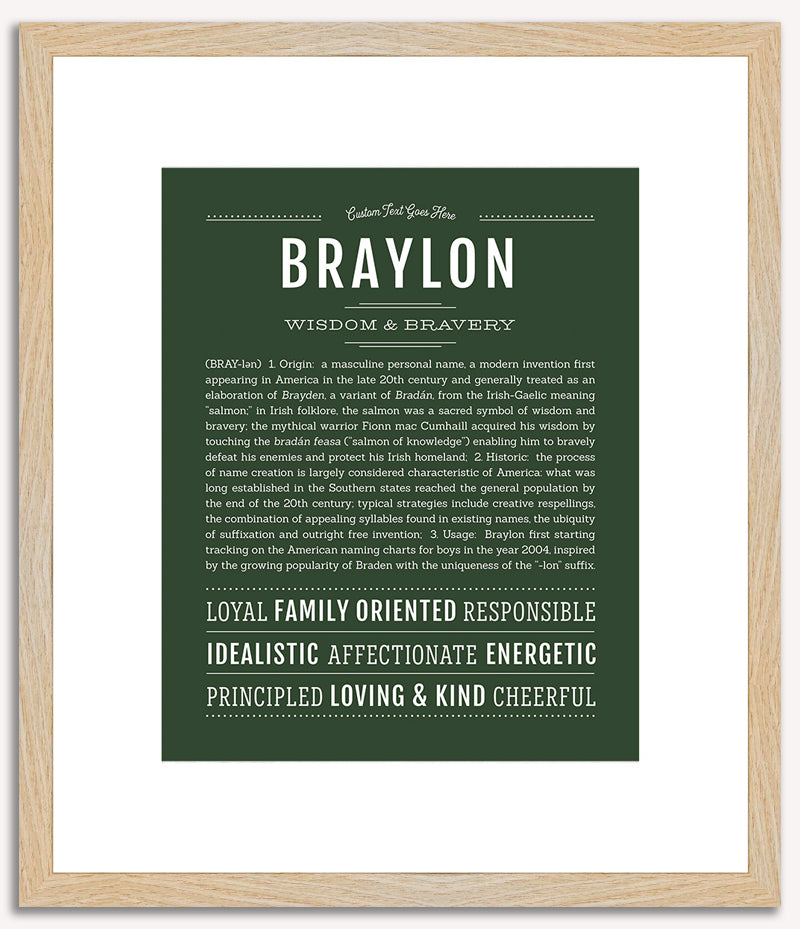 Braylon | Name Art Print