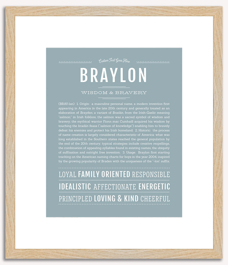 Braylon | Name Art Print