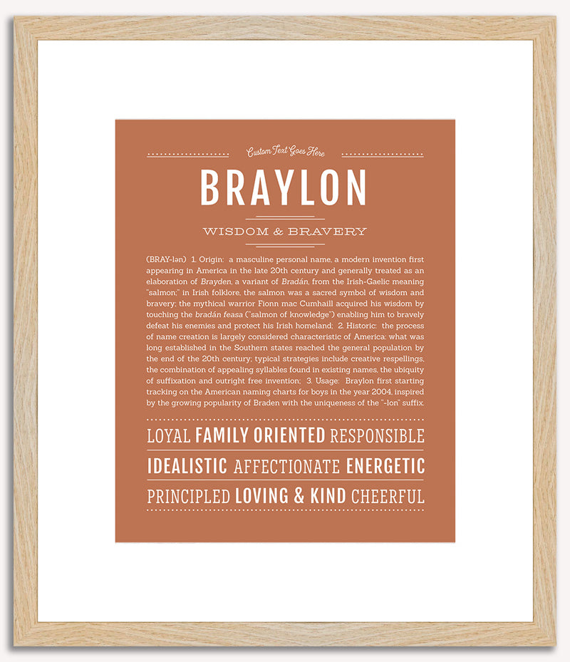 Braylon | Name Art Print