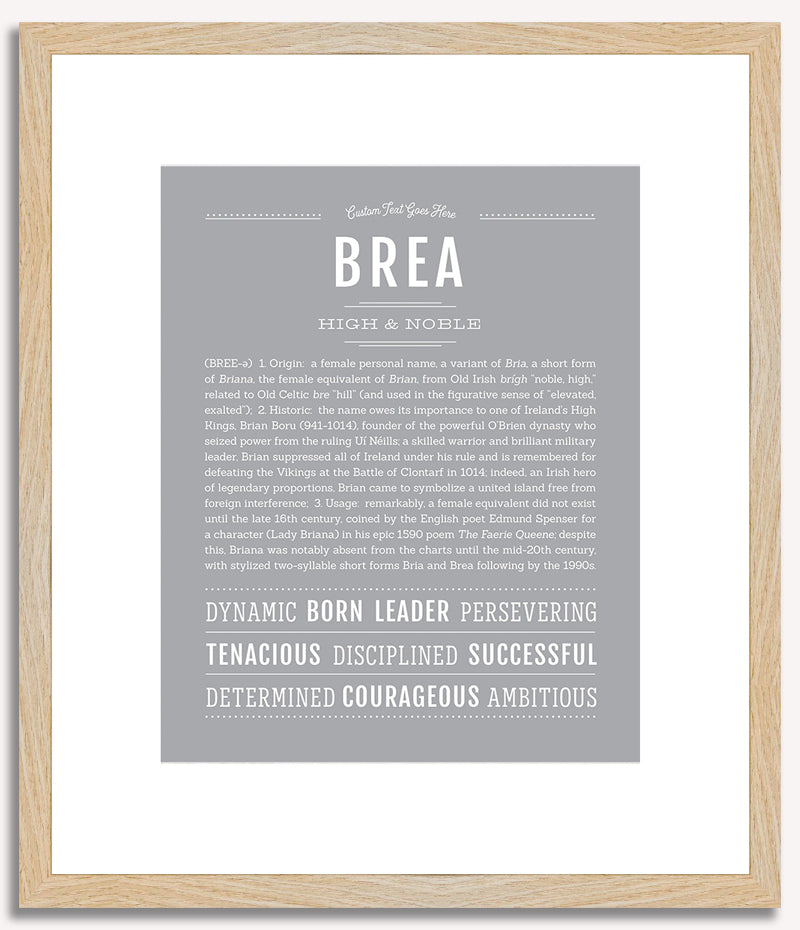 Brea | Name Art Print