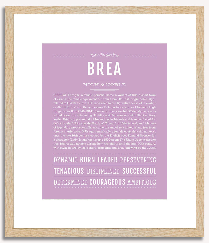 Brea | Name Art Print